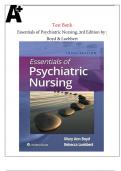 Test Bank- Essentials of Psychiatric Nursing, 3rd Edition by : Boyd & Luebbert || All Chapters 1-31|| Newest Edition.