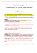 NR 283 Final Exam Concept Review   NR283 Pathophysiology Final Exam Study Guide (Latest)  Pathophysiology - Chamberlain (Complete solutions and resources for the course exam)