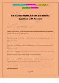 AR 600-55 chapter 4-8 and all Appendix Questions with Answers