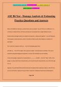 ASE B6 Test - Damage Analysis & Estimating Practice Questions and Answers