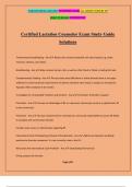 Certified Lactation Counselor Exam Study Guide Solutions