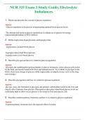 NUR 325 ( LATEST 2024 / 2025 ) EXAM 2 STUDY GUIDE, ELECTROLYTE IMBALANCES | GRADED A+ QUESTIONS AND ANSWERS (SOLVED)