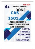 CAS1501 Assignment 6 (COMPLETE ANSWERS) Semester 2 2024 (731393) - DUE 29 October 2024