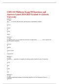 CSIS 110 Midterm Exam/50 Questions and Answers Latest 2024/2025 Graded A+;Liberty University