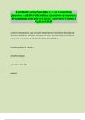 Certified Coding Specialist (CCS) Exam Prep Questions -AHIMA 6th Edition Questions & Answers | 49 Questions with 100% Correct Answers | Verified | Updated 2024