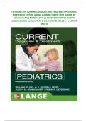 TEST BANK FOR CURRENT DIAGNOSIS AND TREATMENT PEDIATRICS, NINETEENTH EDITION (LANGE CURRENT SERIES) 19TH EDITION BY WILLIAM HAY|| MYRON LEVIN || ROBIN DETERDING ||JUDITH SONDHEIMER|| ALL CHAPTERS 1-44||VERIFIED GRADE A+|| LATEST UPDATE