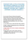 NUR 504 3P APEA ACTUAL EXAM 2024 2025 NEWEST COMPLETE ACCURATE  EXAM QUESTIONS WITH DETAILED  VERIFIED ANSWERS (100% CORRECT  ANSWERS) /ALREADY GRADED A+