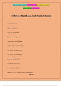 FSHN 214 Final Exam Study Guide Solutions