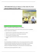 TEST BANK Nursing for Wellness in Older Adults 9th, North American Edition by Carol A Miller , ISBN: 9781975179137 Chapter 1-29|All Chapters Verified| Complete Guide A+