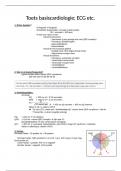 Samenvatting -  7 stappen voor ECG/ECG-interpretatie