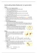 Samenvatting Vlakke Meetkunde 1 en goniometrie