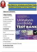 Test Bank for Urinalysis and Body Fluids 7th Edition by Strasinger & Lorenzo  | All Chapters (1 - 17)  | Latest Complete Guide A+