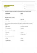 Psychiatric Nursing Exam Questions with  merged Answers Sheet