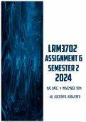 LRM3702 Assignment 6 Semester 2 2024 | Due 4 November 2024