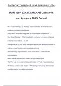 MAN 320F EXAM 2 AROIAN Questions and Answers 100% Solved