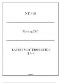 HU-NF 319 (Nursing IX-) - Latest Midterms Guide Q & S 2024.