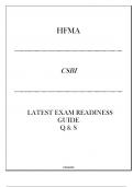 HFMA (CSBI) Latest Exam Readiness Guide Q & S 20242025