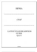 HFMA (CSAF) Latest Exam Readiness Guide Q & S 20242025