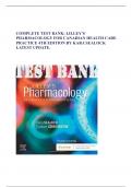 COMPLETE TEST BANK: Lilley's Pharmacology for Canadian Health Care Practice 4th Edition by Kara Sealock latest Update.