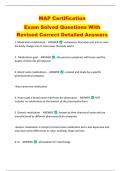 MAP Certification  Exam Solved Questions With  Revised Correct Detailed Answers