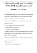 POUL 1010E Exam 2 Questions and Answers 100% Solved