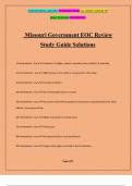 Missouri Government EOC Review Study Guide Solutions