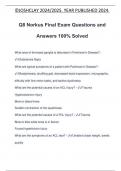 Q8 Norkus Final Exam Questions and Answers 100% Solved