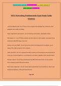 MTA Networking Fundamentals Exam Study Guide Solutions