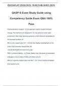 QASP-S Exam Study Guide using Competency Guide Exam Q&A 100% Pass