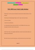 NSG 3480 Exam 2 Study Guide Solutions