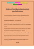 Florida 3-20 Public Adjusters State Exam (Set 1) Study Guide Solutions