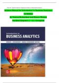 Solution manual for introduction to business analytics 1st edition by vernon richardson and marcia Watson 100% VERIFIED ANSWERS 2023/2024