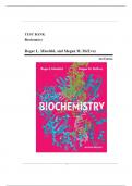 Test Bank - Biochemistry, 2nd Edition (Miesfeld, 2022), Chapter 1-23 | All Chapters