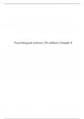 Psychological science (7e editie) Hoofdstuk