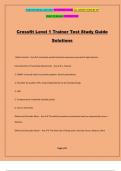 Crossfit Level 1 Trainer Test Study Guide Solutions