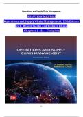 Solution Manual For Operations and Supply Chain Management, 16th Edition by F. Robert Jacobs and Richard Chase, All Chapters 1 to 22 complete Verified editon ISBN:9781260238907