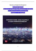 Solution Manual For Operations and Supply Chain Management, 16th Edition by F. Robert Jacobs and Richard Chase, Verified Chapters 1 - 22, Complete Newest Version