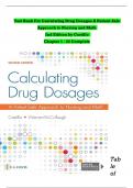 TEST BANK CALCULATING DRUG DOSAGES: A PATIENT-SAFE APPROACH TO NURSING AND MATH 2ND EDITION BY CASTILLO, WERNER-MCCULLOUGH ISBN |COMPLETE TEST BANK |Guide A+.