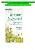 TEST BANK: Advanced Assessment: Interpreting Findings and Formulating Differential Diagnoses Fourth Edition by Mary Jo Goolsby