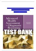 Advanced Health Assessment and Diagnostic Reasoning, 4th Edition Test Bank by Jacqueline Rhoads, All Chapters 1 - 18, Verified Newest Version