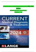 TEST BANK For Current Medical Diagnosis And Treatment 2024, 63rd Edition By Maxine Papadakis, Stephen Mcphee, Verified Chapters 1 - 42, Complete Newest Version