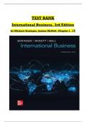 Test Bank for International Business 3rd Edition by Michael Geringer and Jeanne McNett