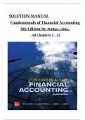 SOLUTION MANUAL Fundamentals of Financial Accounting 8th Edition by Phillips, Libby All Chapters 1 to 13 complete Verified editon