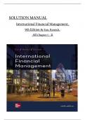 Solution Manual for International Financial Management, 9th International Edition By Cheol Eun, Bruce G. Resnick, All Chapters 1 to 21 complete Verified editon ISBN:9781260575316