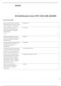 NCCAOM Biomed review WITH COMPLETE ANSWERS