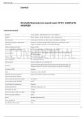 NCCAOM Biomedicine board exam WITH COMPLETE ANSWERS.