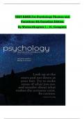 TEST BANK For Psychology Themes and Variations 4th Canadian Edition By Weiten All Chapters (1 - 16) Complete Guide A+