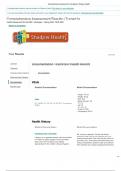 Tina jones Comprehensive Assessment Documentation / Electronic Health Record | Completed Results | Turned In| Shadow Health