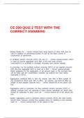 CE 200 QUIZ 2 TEST WITH THE CORRECT ANSWERS