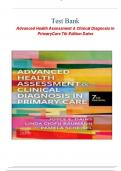 TEST BANK- Advanced Health Assessment & Clinical Diagnosis in Primary Care (7th Edition,) Joyce E. Dains||LATEST EDITION 2024/25 || COMPLETE SOLUTION.